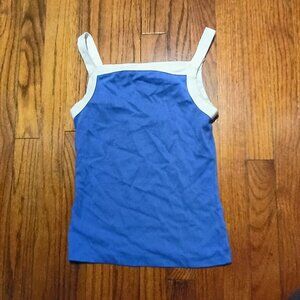 NWOT Universal Thread Blue and White Ringer Tank Size Medium